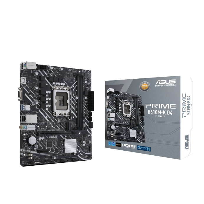 Hình ảnh chi tiết Mainboard Asus PRIME H610M-K D4 - Socket LGA1700, H610 - Ảnh số 1