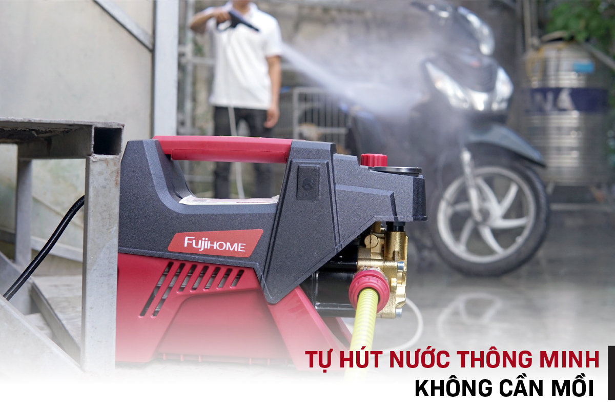 Hình ảnh chi tiết Máy rửa xe mô tơ cảm ứng từ  FujiHOME PWX5B - Ảnh số 13