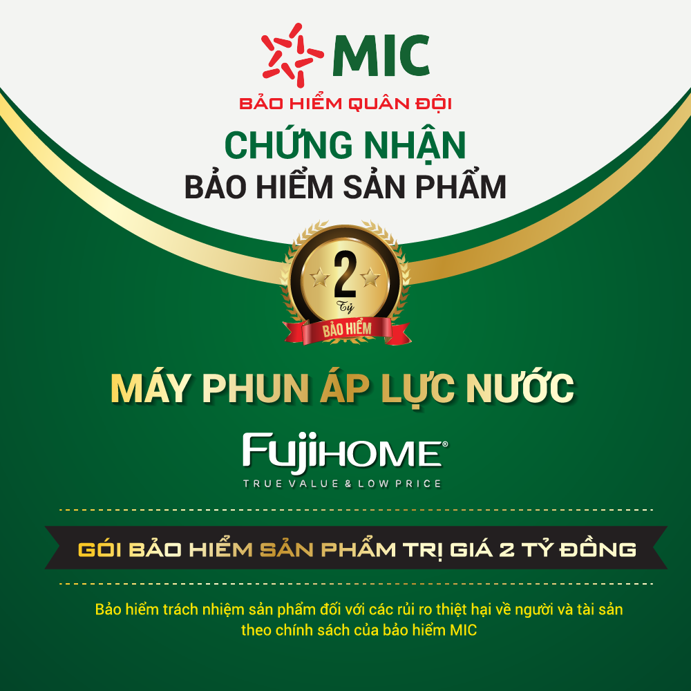 Hình ảnh chi tiết Máy rửa xe mô tơ cảm ứng từ  FujiHOME PWX5B - Ảnh số 23