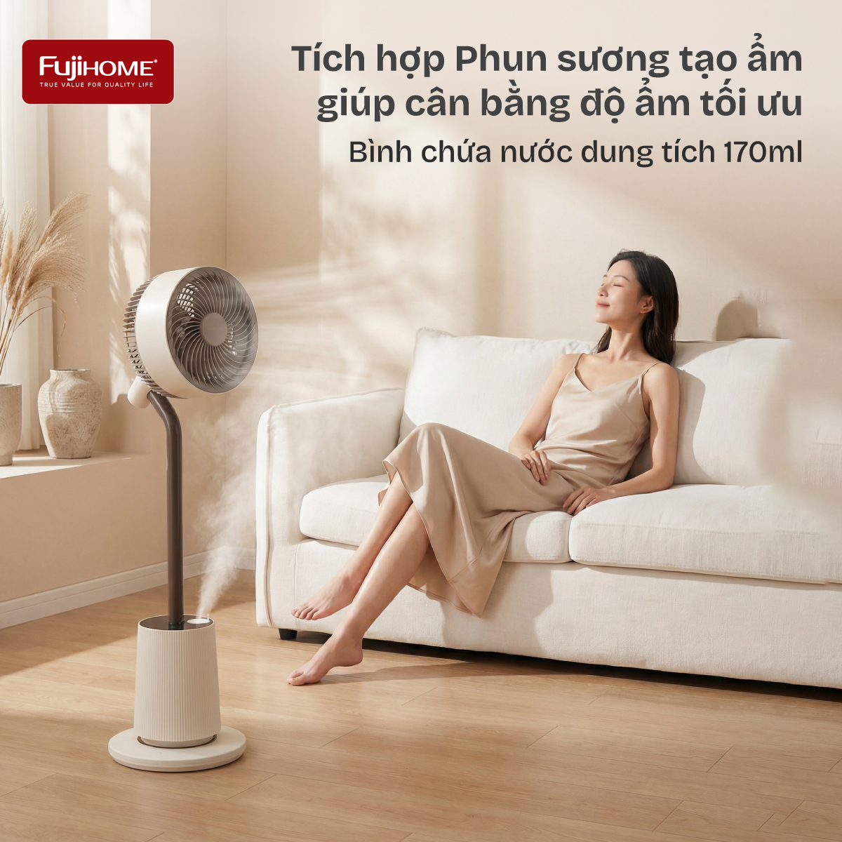 Hình ảnh chi tiết Quạt tuần hoàn không khí điều khiển bằng giọng nói Fujihome LUXURY CFR01PRO-VOICE - Ảnh số 14