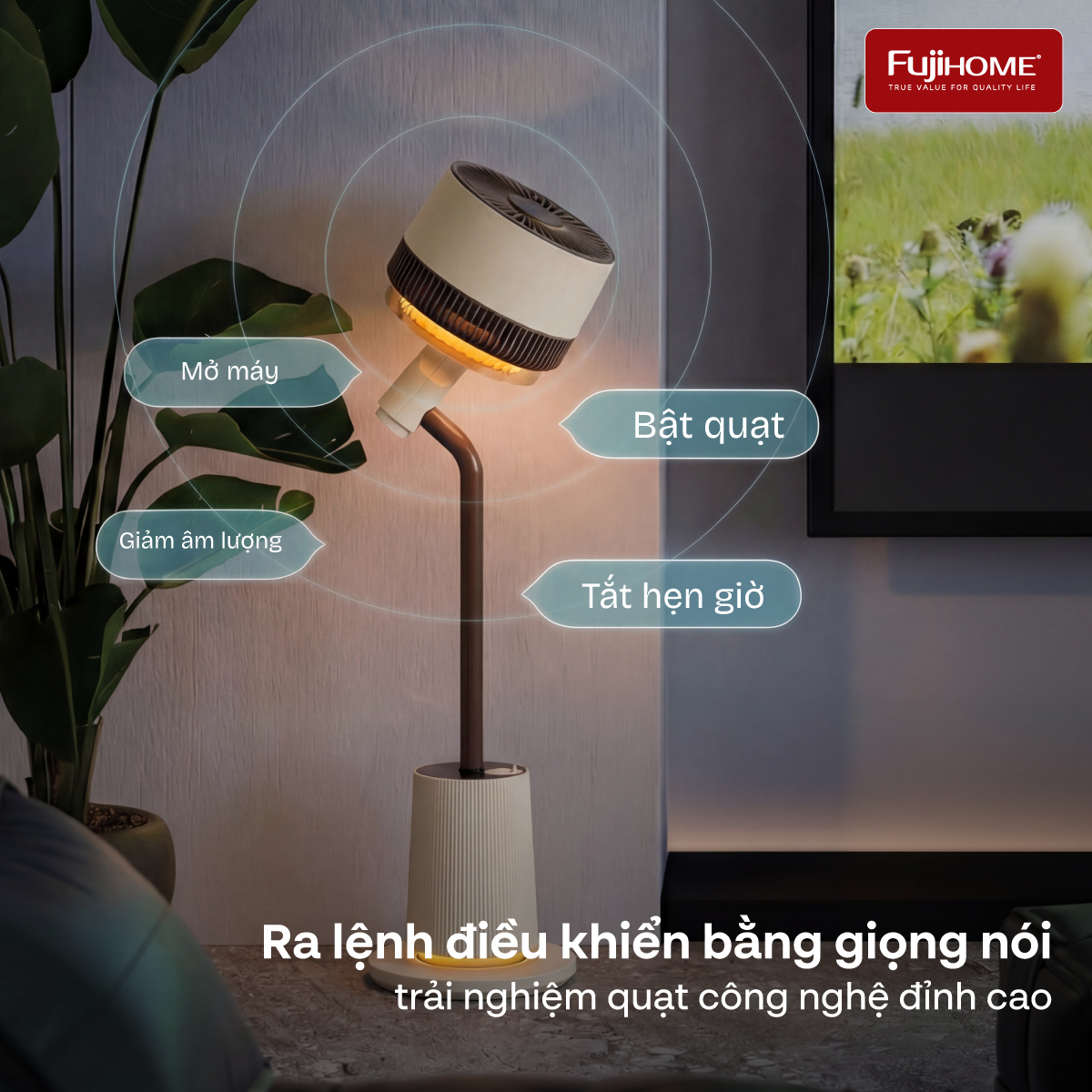 Hình ảnh chi tiết Quạt tuần hoàn không khí điều khiển bằng giọng nói Fujihome LUXURY CFR01PRO-VOICE - Ảnh số 4