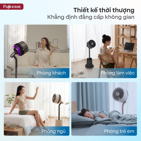 Hình ảnh chi tiết Quạt tuần hoàn không khí điều khiển bằng giọng nói Fujihome LUXURY CFR01PRO-VOICE - Ảnh số 5