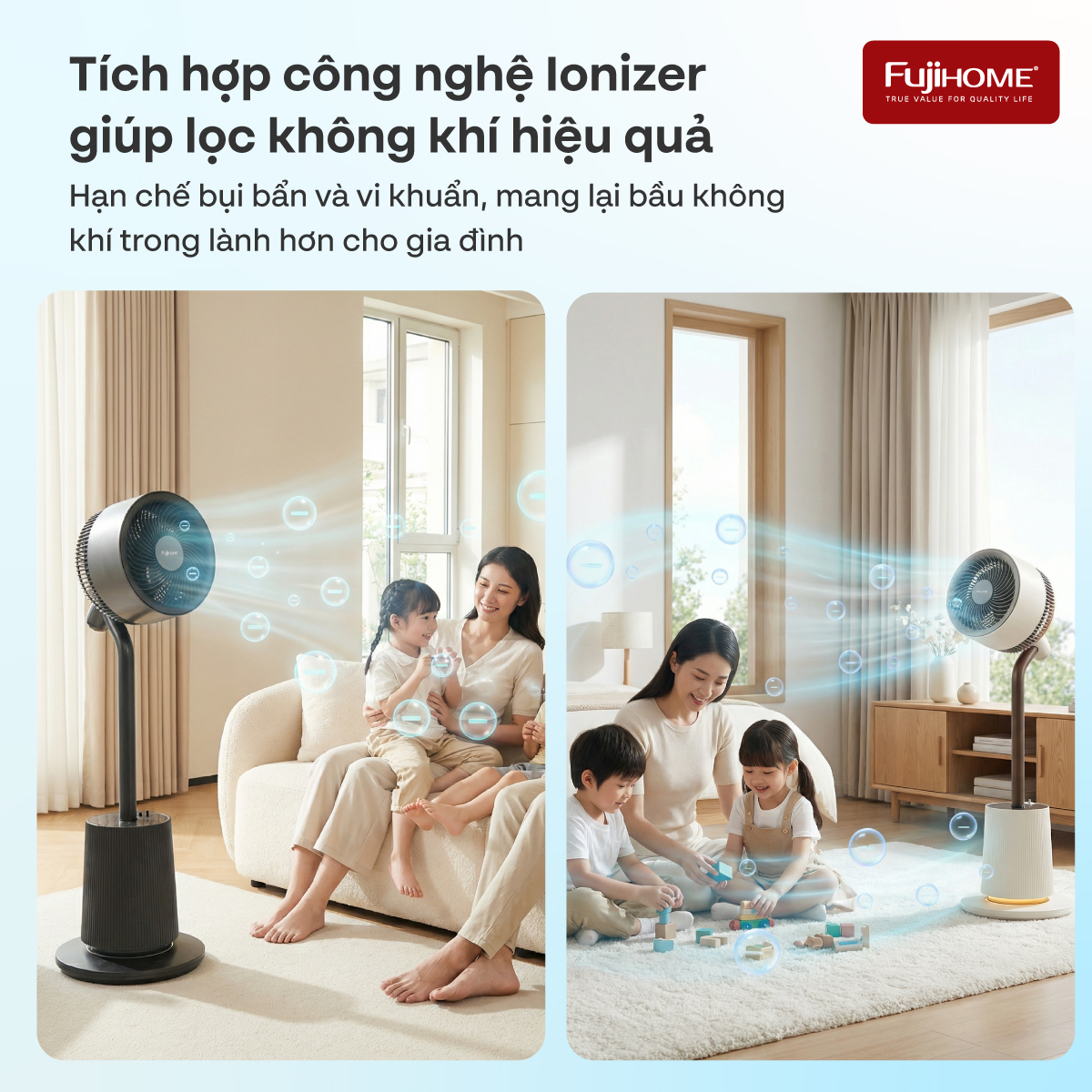 Hình ảnh chi tiết Quạt tuần hoàn không khí điều khiển bằng giọng nói Fujihome LUXURY CFR01PRO-VOICE - Ảnh số 6