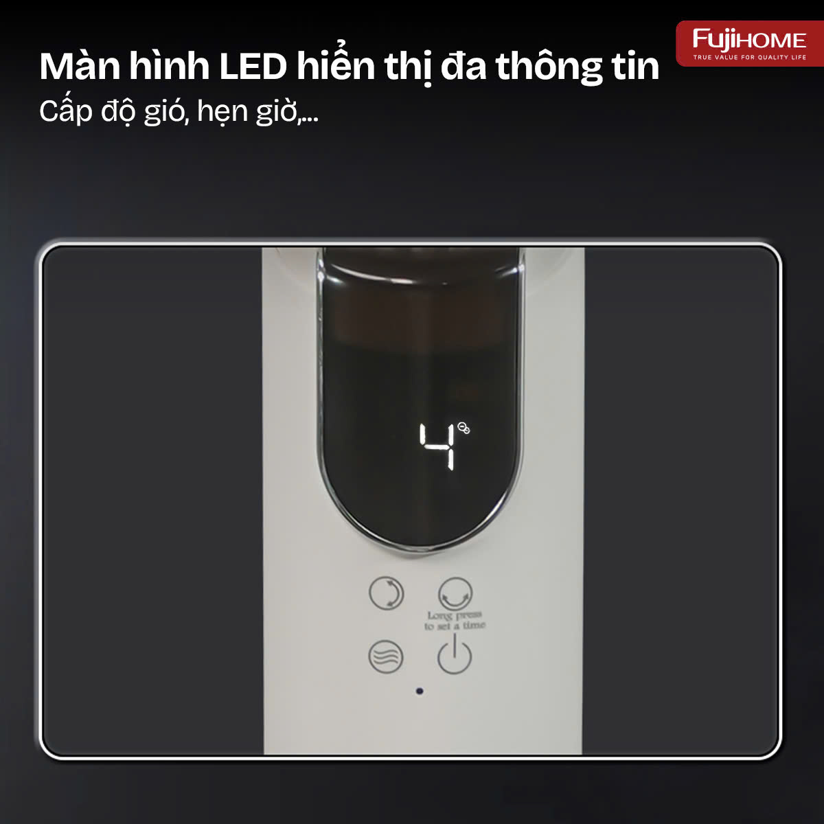 Hình ảnh chi tiết Quạt tuần hoàn không khí điều khiển bằng giọng nói Fujihome CFR04-VOICE - Ảnh số 15