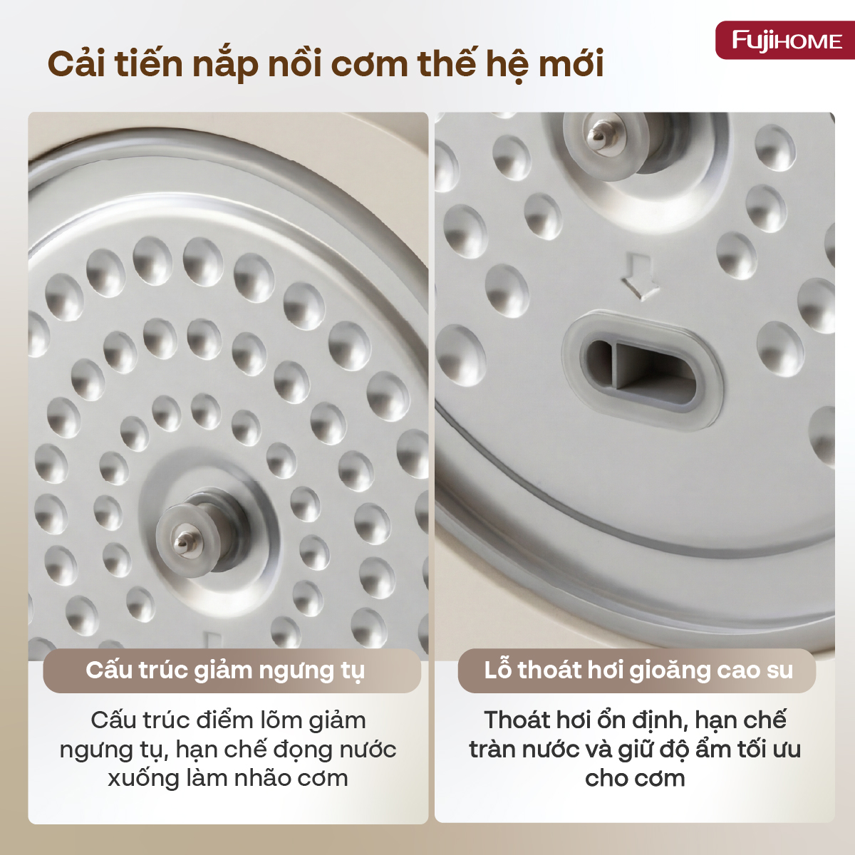 Hình ảnh chi tiết NỒI CƠM ĐIỆN FUJIHOME INOX LOWSUGAR RC10ALS - Ảnh số 2