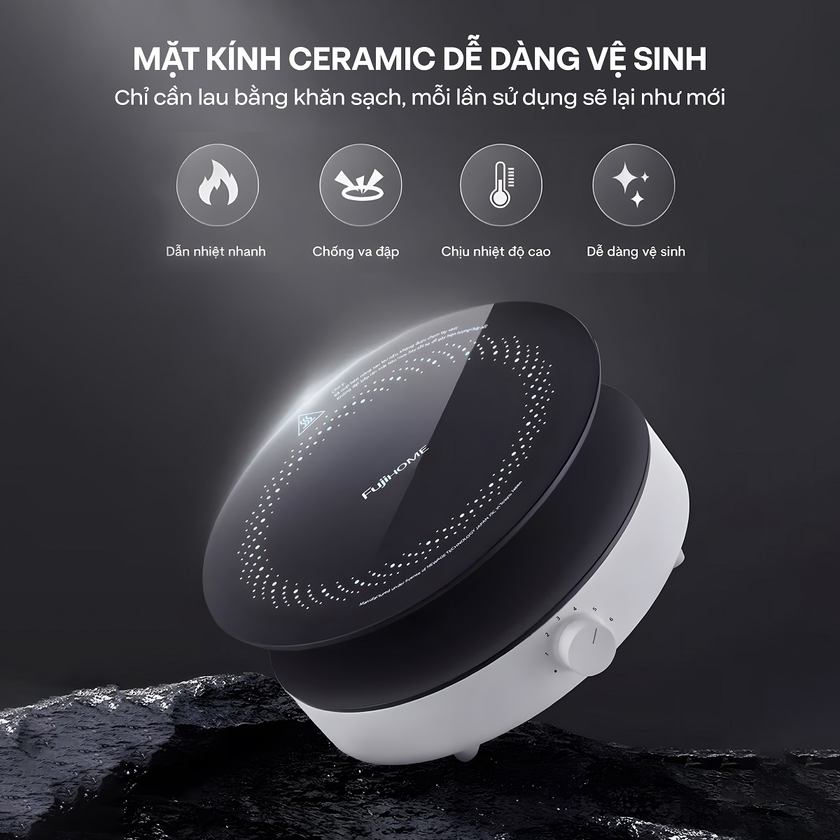 Hình ảnh chi tiết Bếp từ tròn đơn Fujihome IC-H02 - Ảnh số 17