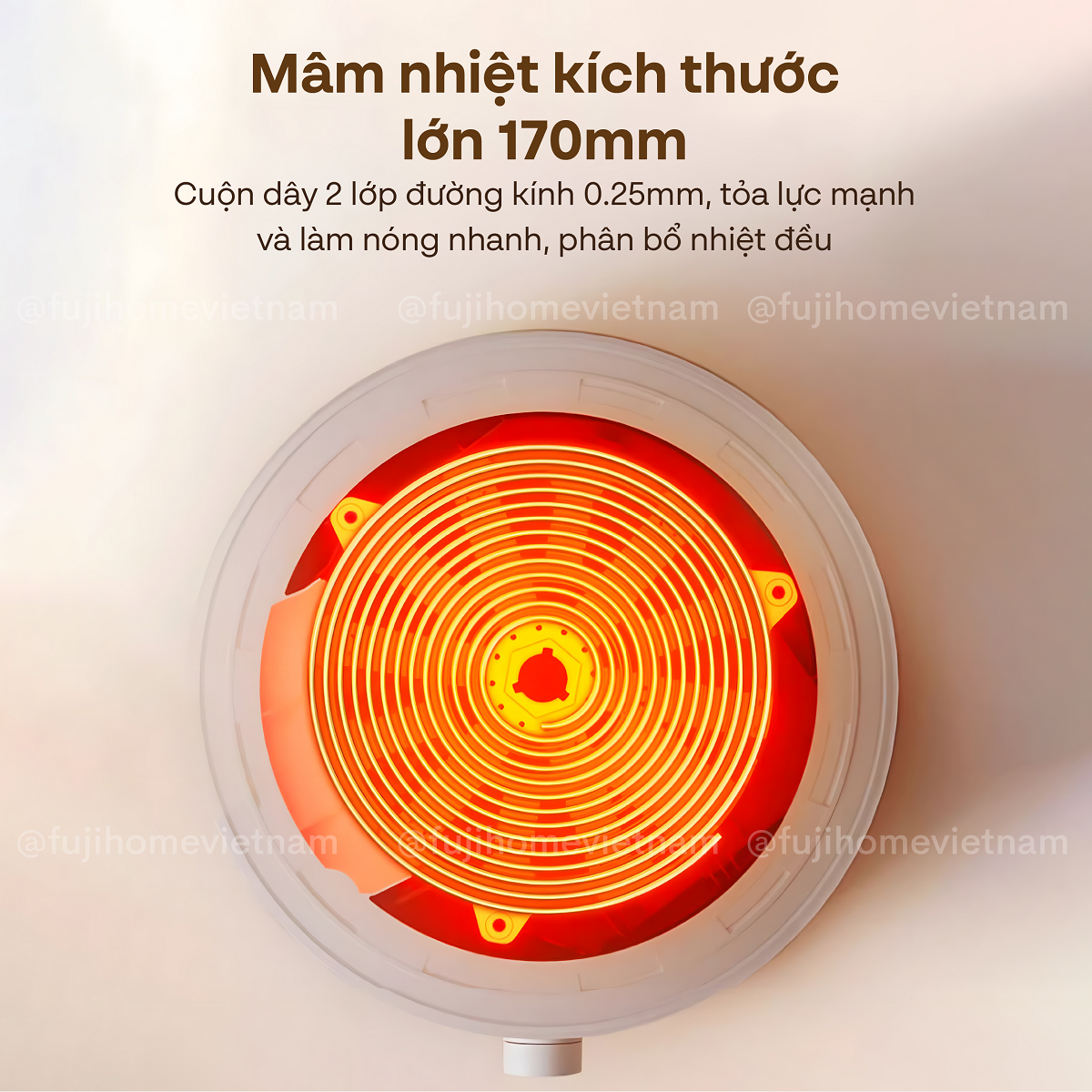 Hình ảnh chi tiết Bếp từ tròn đơn Fujihome IC-H02 - Ảnh số 26