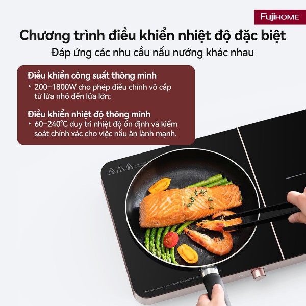 Hình ảnh chi tiết Bếp Từ Đôi Fujihome IC2602P - Ảnh số 2