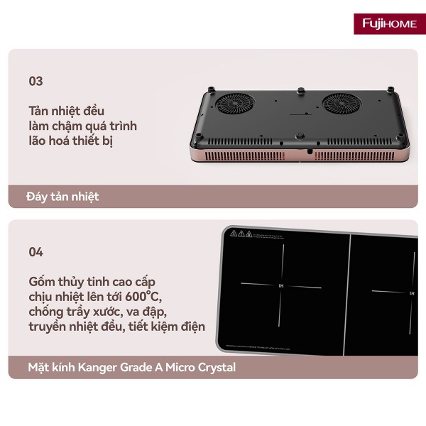 Hình ảnh chi tiết Bếp Từ Đôi Fujihome IC2602P - Ảnh số 13