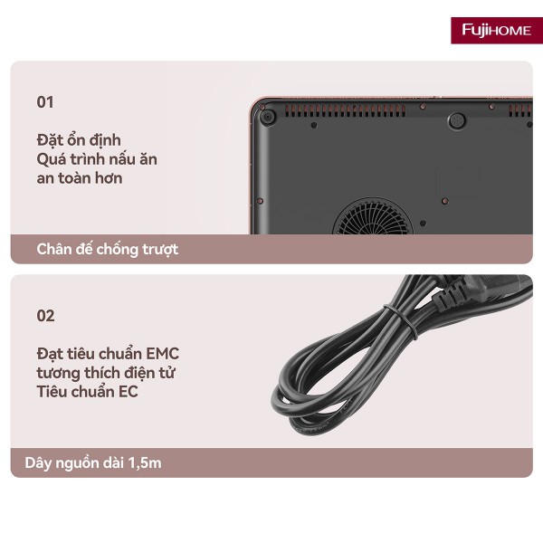 Hình ảnh chi tiết Bếp Từ Đôi Fujihome IC2602P - Ảnh số 14