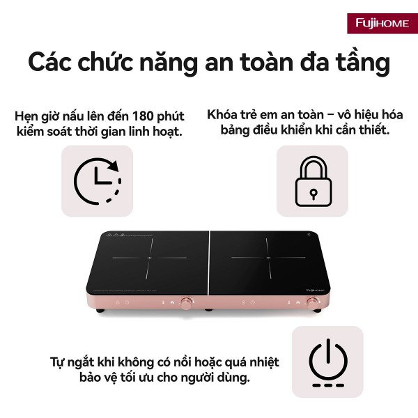 Hình ảnh chi tiết Bếp Từ Đôi Fujihome IC2602P - Ảnh số 11