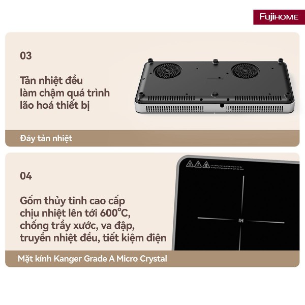 Hình ảnh chi tiết Bếp Từ Đôi Fujihome IC2602S - Ảnh số 12