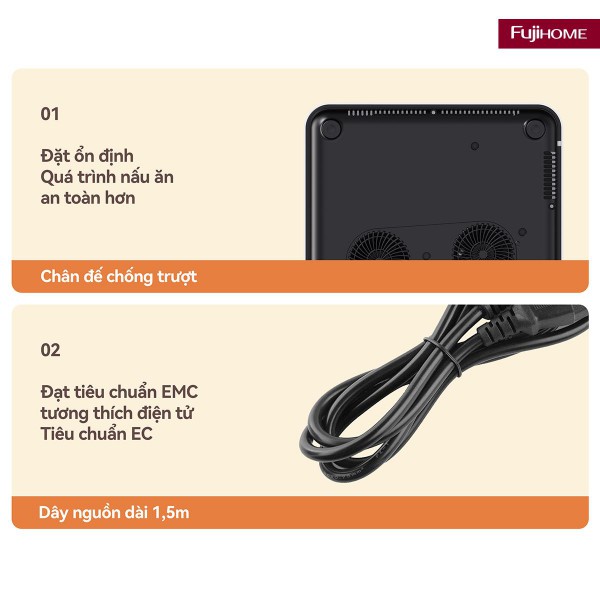 Hình ảnh chi tiết Bếp Từ Đơn Fujihome IC1901W - Ảnh số 14