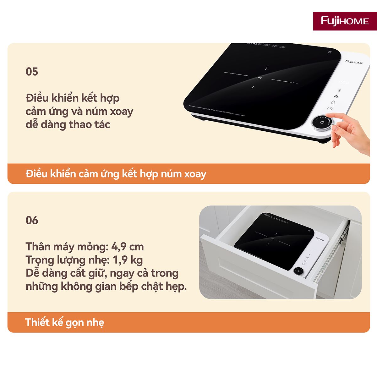 Hình ảnh chi tiết Bếp Từ Đơn Fujihome IC1901W - Ảnh số 27
