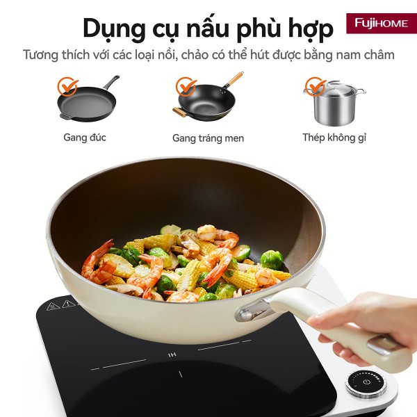 Hình ảnh chi tiết Bếp Từ Đơn Fujihome IC1901W - Ảnh số 5