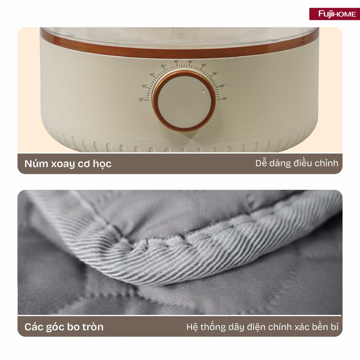 Hình ảnh chi tiết Chăn Điện Sưởi ấm bằng nước nóng Fujihome HB1820M - Ảnh số 25