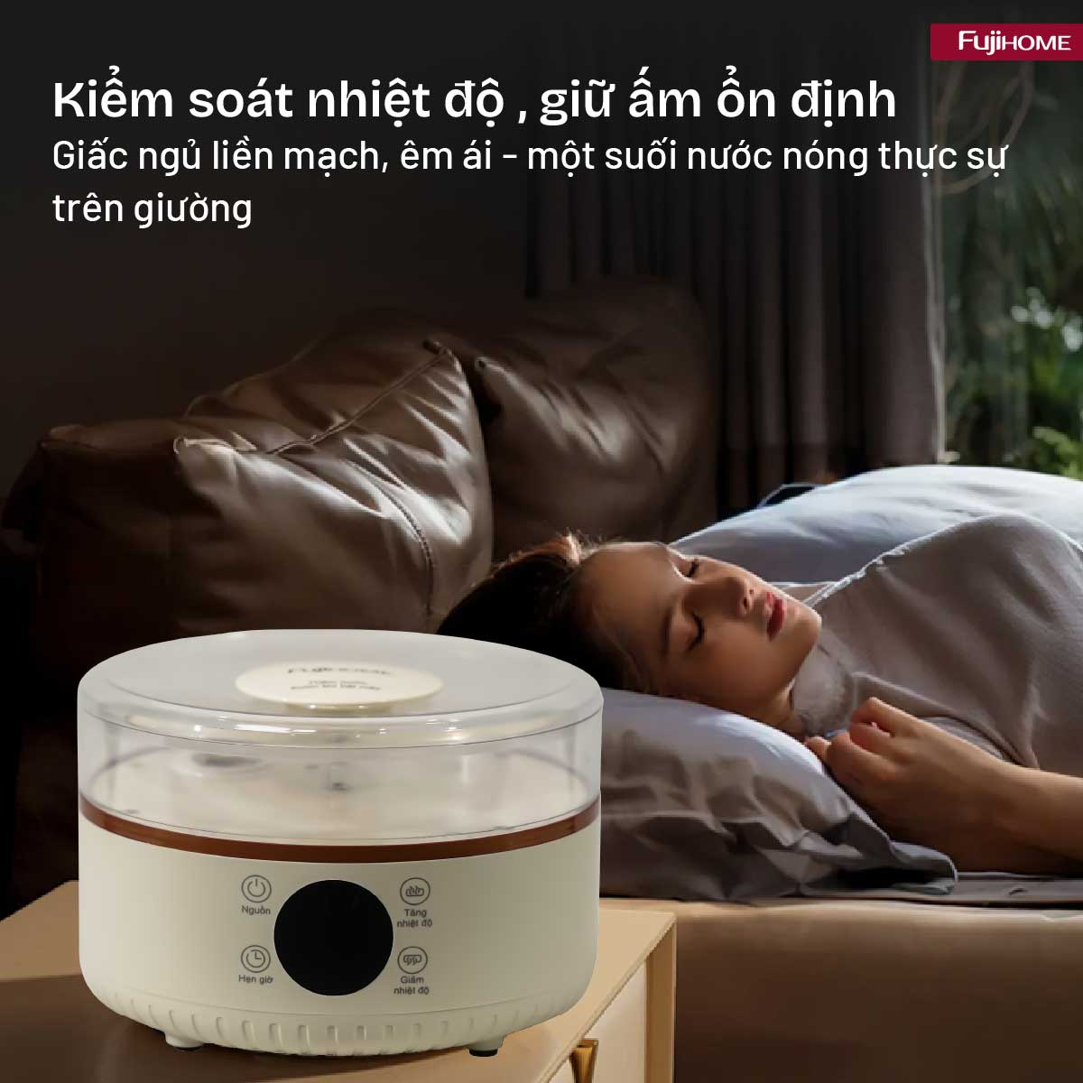 Hình ảnh chi tiết Chăn Điện Sưởi ấm bằng nước nóng Fujihome HB1820E - Ảnh số 21