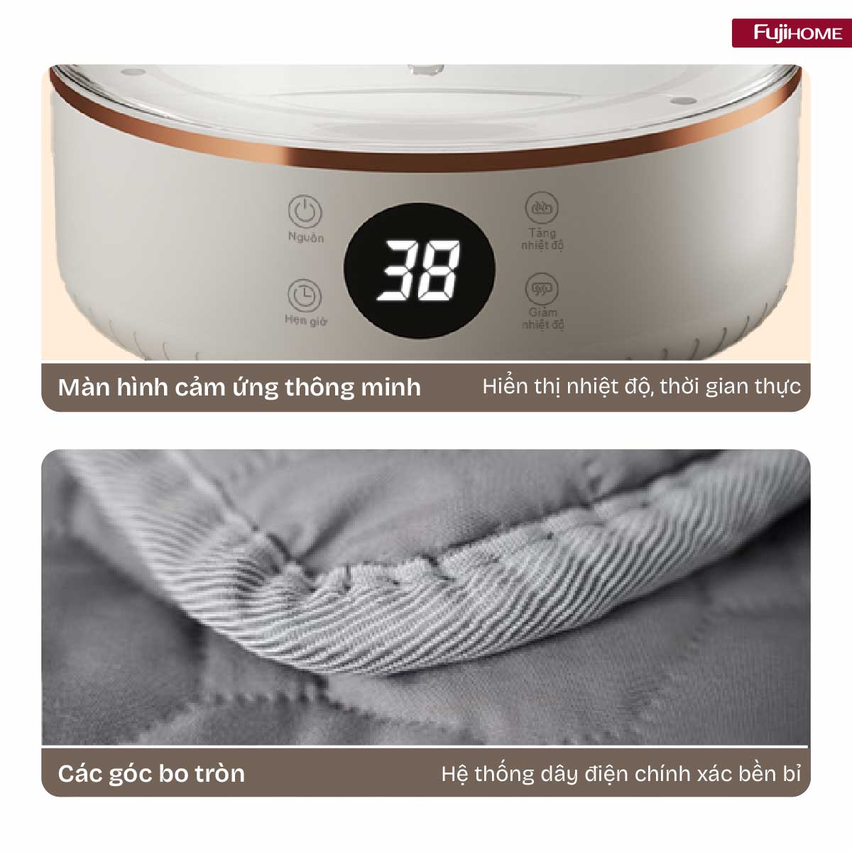 Hình ảnh chi tiết Chăn Điện Sưởi ấm bằng nước nóng Fujihome HB1820E - Ảnh số 28