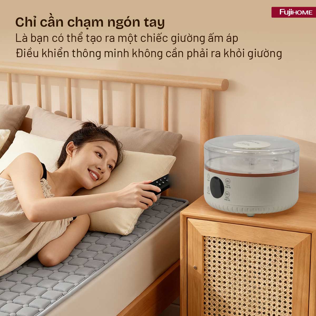 Hình ảnh chi tiết Chăn Điện Sưởi ấm bằng nước nóng Fujihome HB1820E - Ảnh số 29