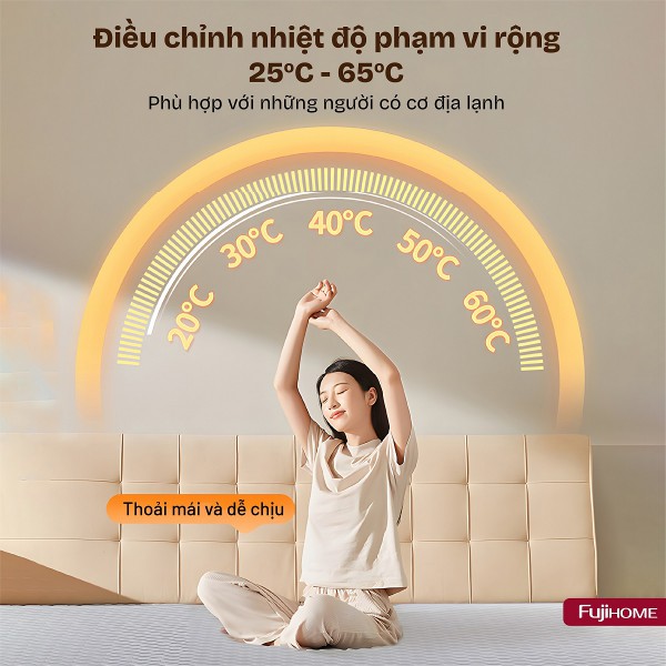 Hình ảnh chi tiết Chăn Điện Sưởi ấm bằng nước nóng Fujihome HB1820PRO - Ảnh số 17