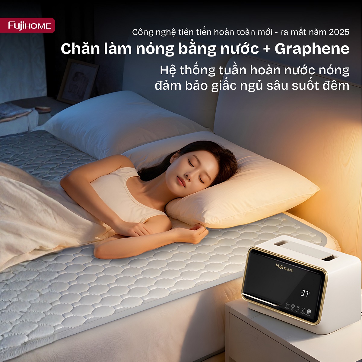 Hình ảnh chi tiết Chăn Điện Sưởi ấm bằng nước nóng Fujihome HB1820PRO - Ảnh số 18