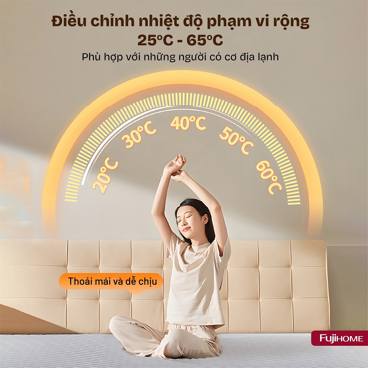 Hình ảnh chi tiết Chăn Điện Sưởi ấm bằng nước nóng Fujihome HB1820PRO - Ảnh số 19