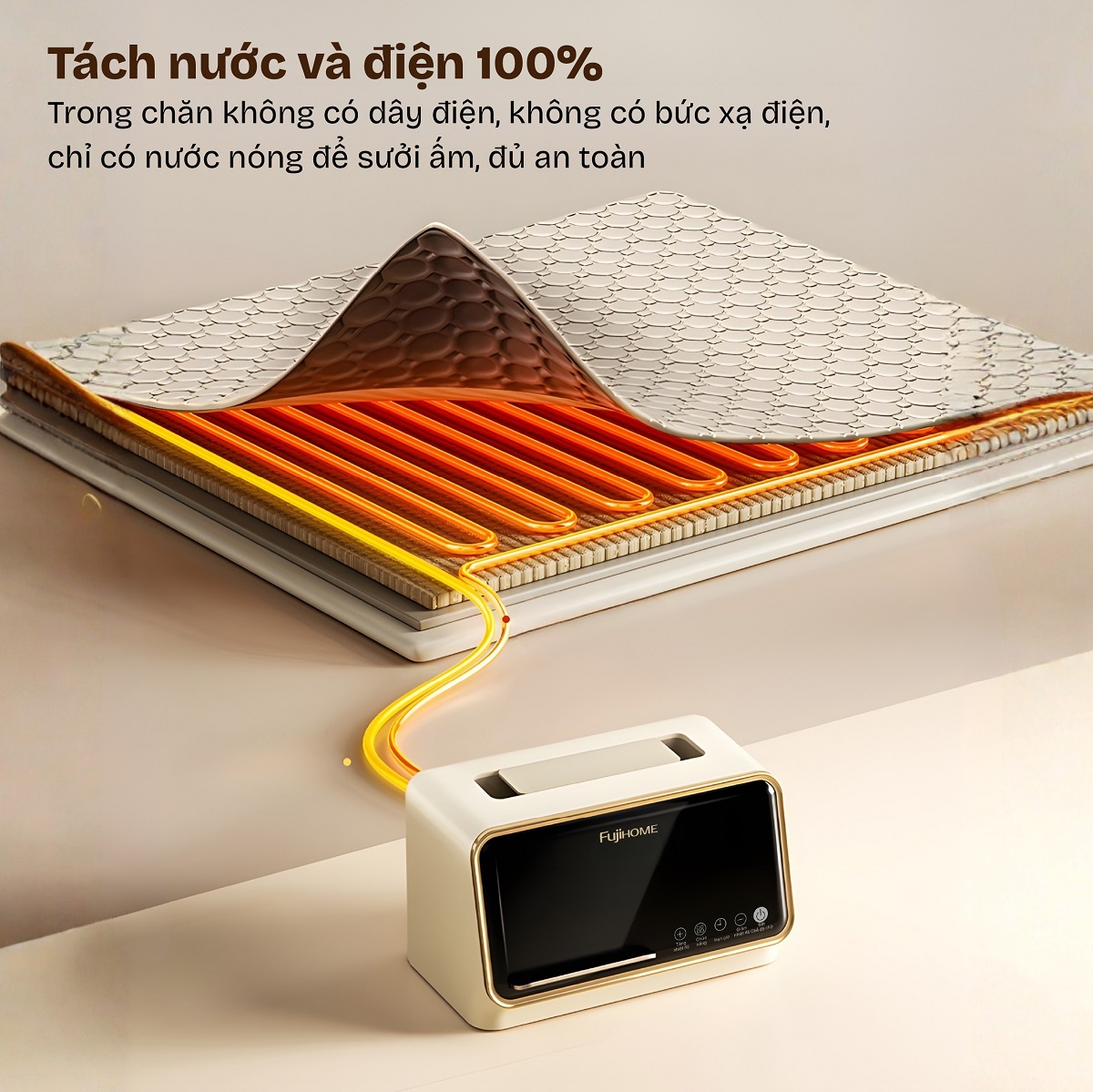 Hình ảnh chi tiết Chăn Điện Sưởi ấm bằng nước nóng Fujihome HB1820PRO - Ảnh số 22