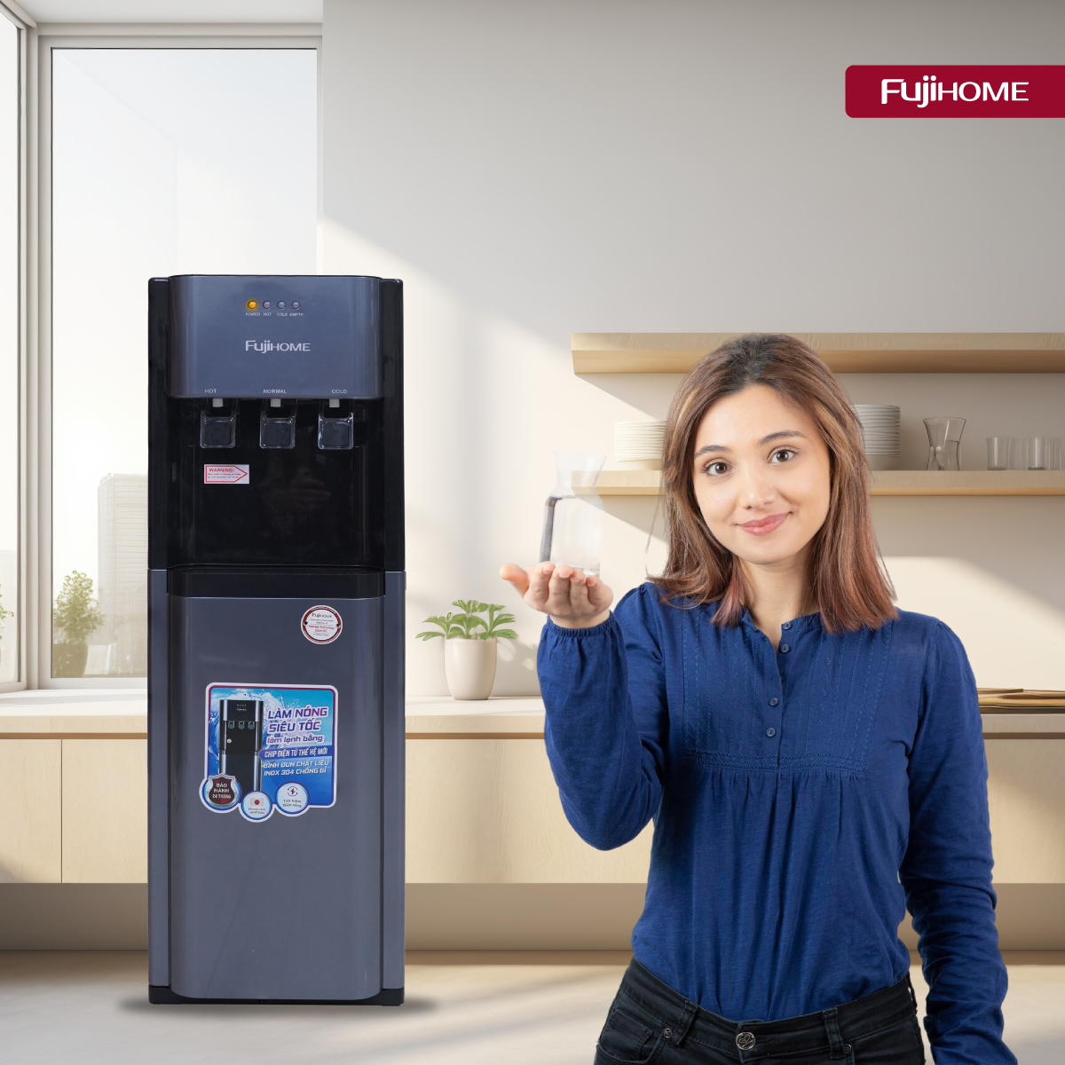 Hình ảnh chi tiết Cây nước nóng lạnh bình âm cao cấp Fujihome WD211UE - Ảnh số 6