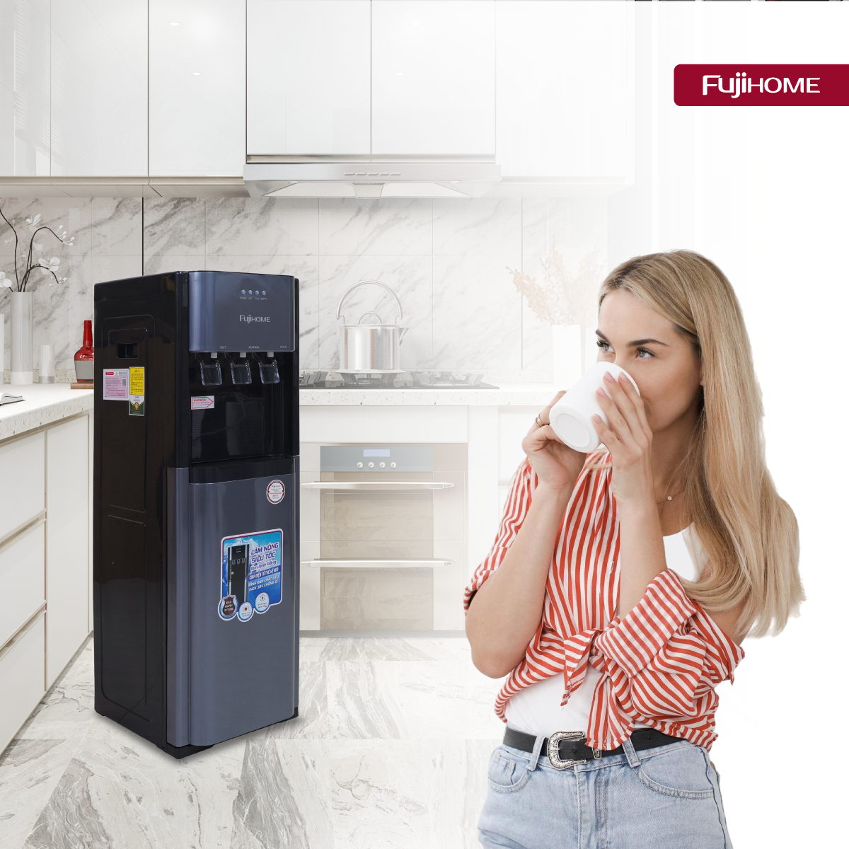 Hình ảnh chi tiết Cây nước nóng lạnh bình âm cao cấp Fujihome WD211UE - Ảnh số 7