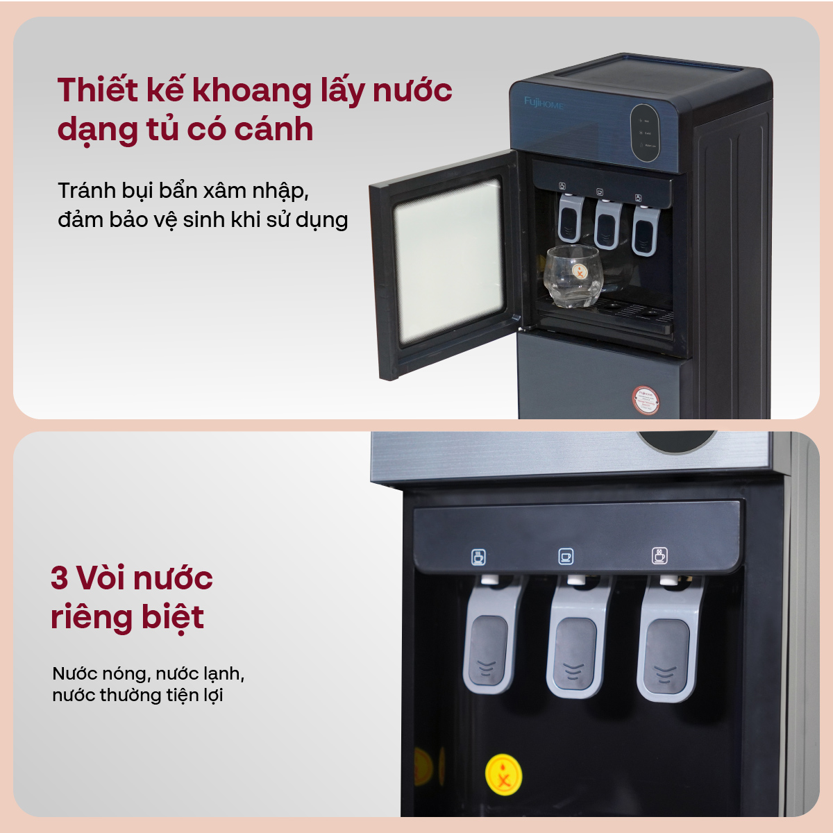 Hình ảnh chi tiết Cây nước nóng lạnh bình âm cao cấp Fujihome WD210UE - Ảnh số 14