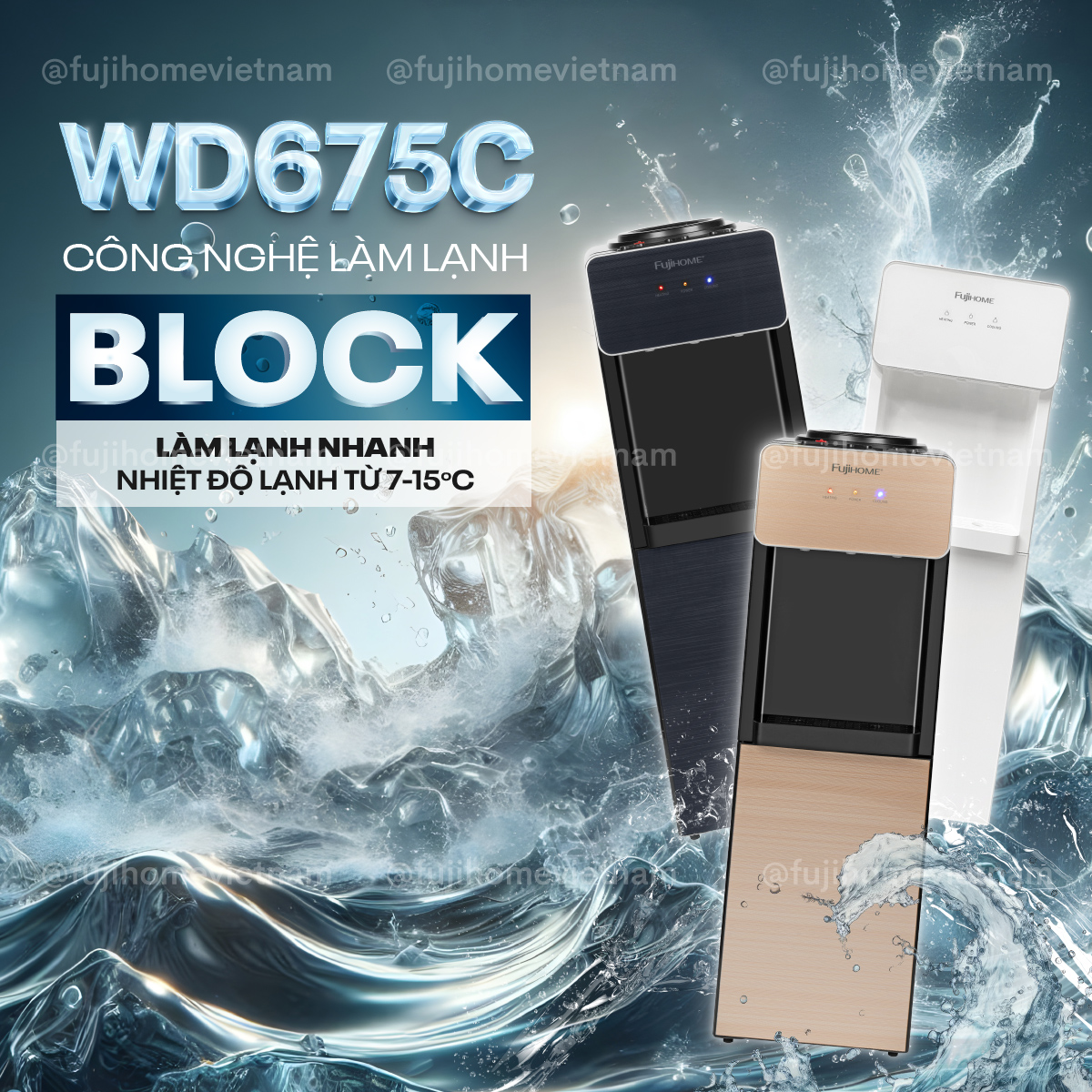 Hình ảnh chi tiết Cây nước nóng lạnh Fujihome WD675C-W - Ảnh số 13