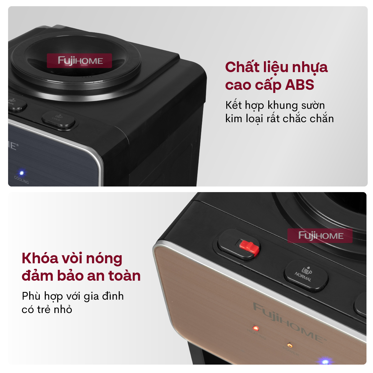 Hình ảnh chi tiết Cây nước nóng lạnh Fujihome WD675C-Y - Ảnh số 21