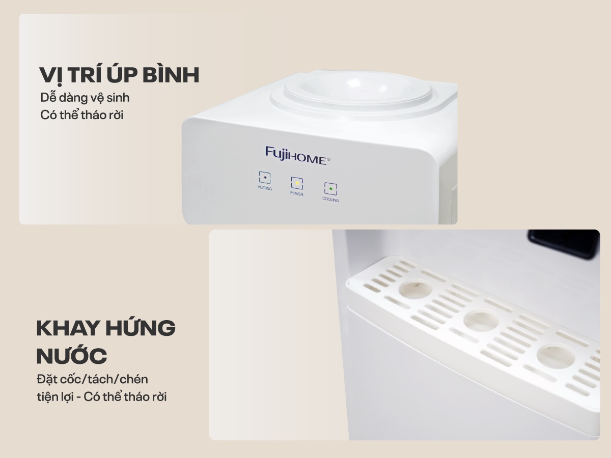 Hình ảnh chi tiết Cây nước nóng lạnh Fujihome WD676C - Ảnh số 15