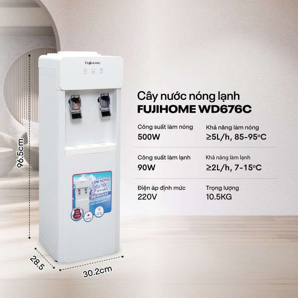 Hình ảnh chi tiết Cây nước nóng lạnh Fujihome WD676C - Ảnh số 5