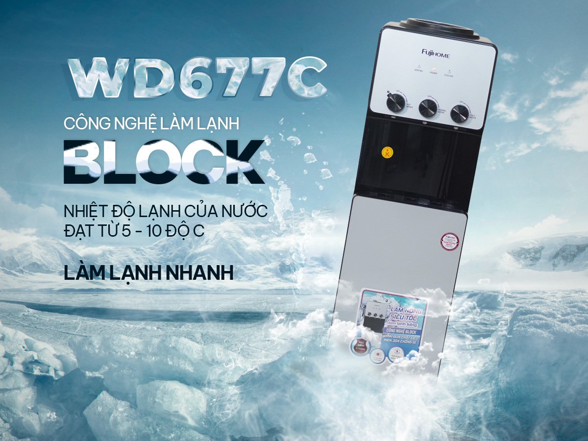 Hình ảnh chi tiết Cây nước nóng lạnh cao cấp Fujihome WD677C - Ảnh số 14