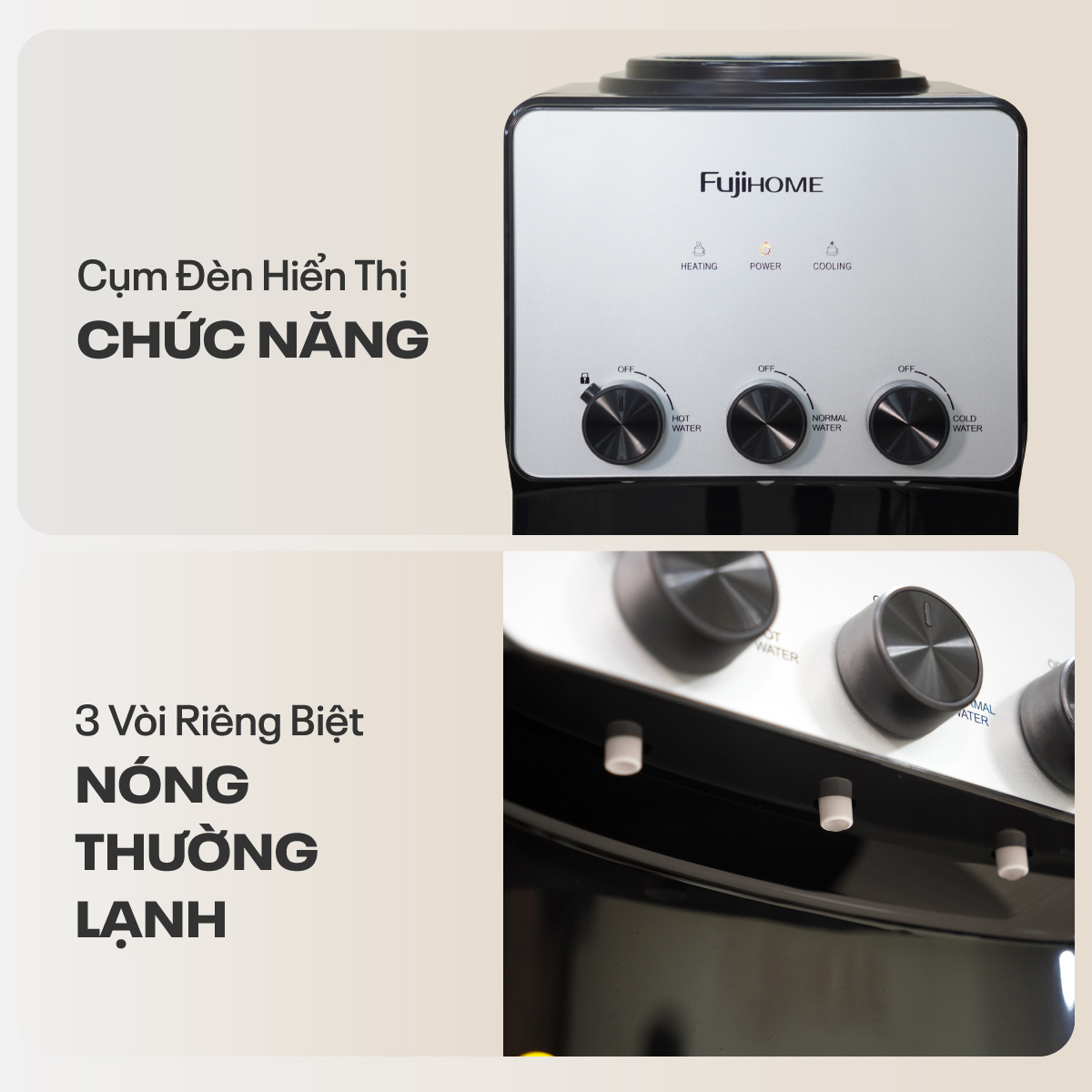 Hình ảnh chi tiết Cây nước nóng lạnh cao cấp Fujihome WD677C - Ảnh số 17