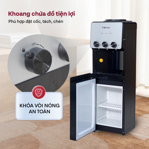 Hình ảnh chi tiết Cây nước nóng lạnh cao cấp Fujihome WD677C - Ảnh số 3