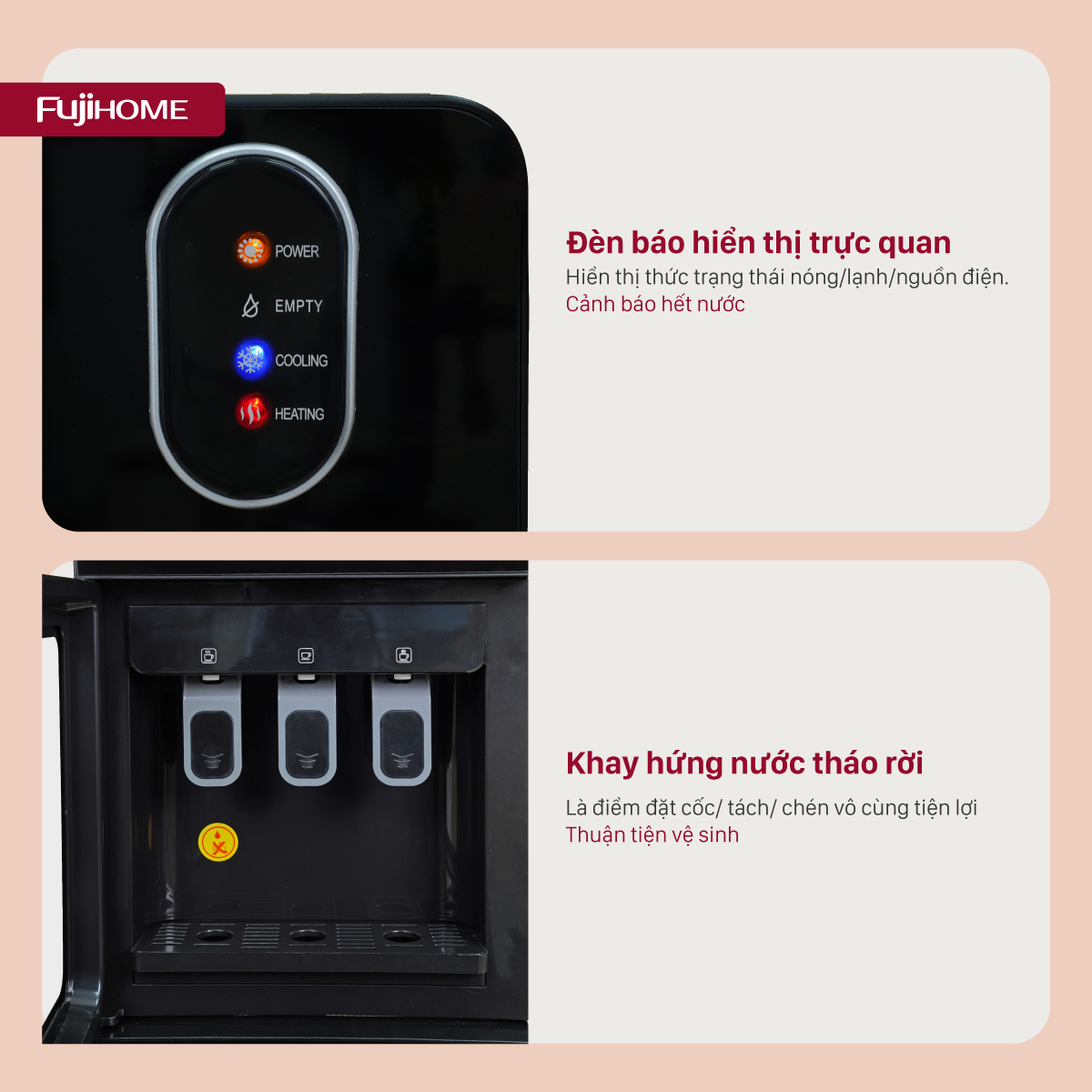 Hình ảnh chi tiết Cây nước nóng lạnh cao cấp Fujihome WD11EC - Ảnh số 17