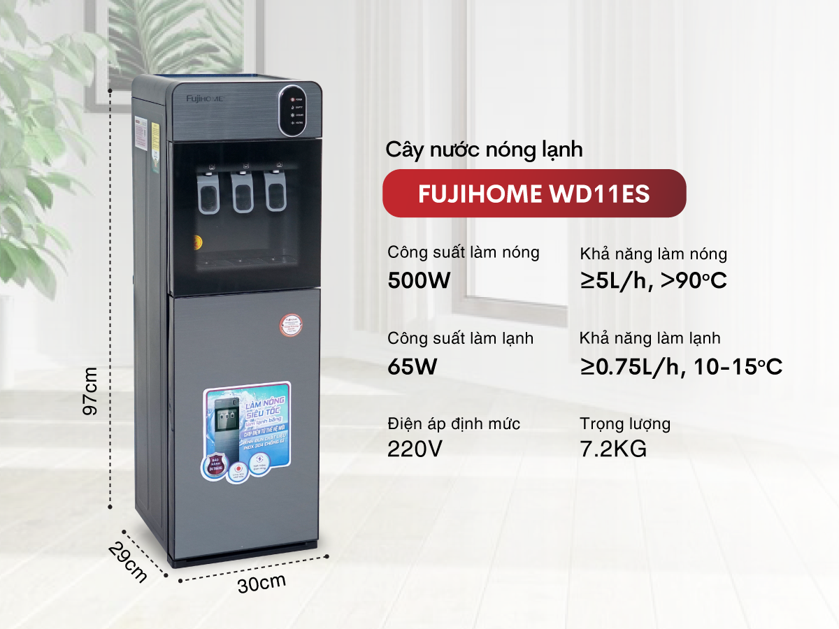 Hình ảnh chi tiết Cây nước nóng lạnh cao cấp Fujihome WD11ES - Ảnh số 15