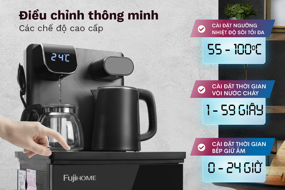 Hình ảnh chi tiết Cây nước nóng lạnh bàn trà FUJIHOME TB110E - Ảnh số 17