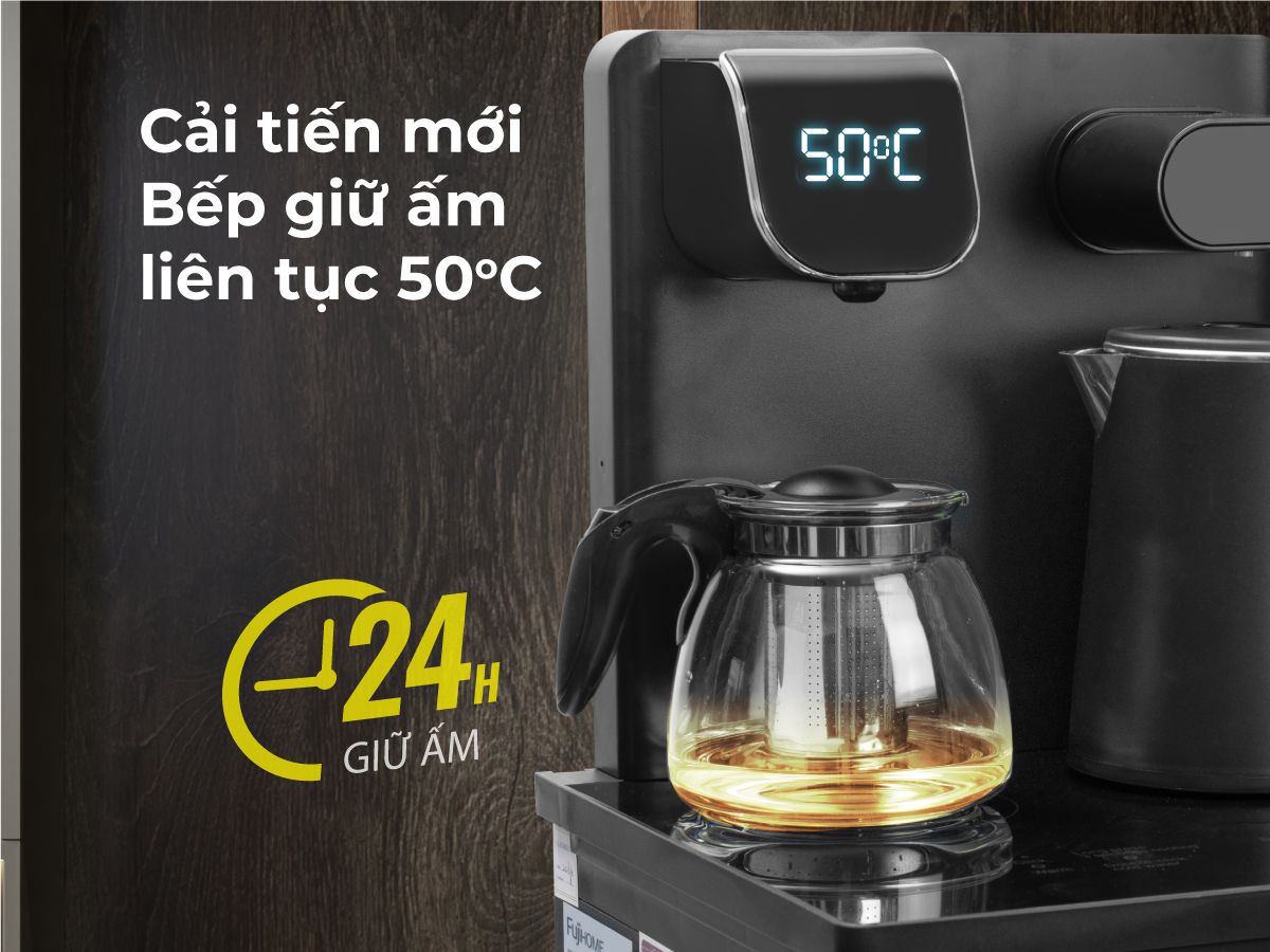 Hình ảnh chi tiết Cây Nước Làm Nóng Bình Âm Kết Hợp Bàn Pha Trà, Cafe Fujihome TB110E-H - Ảnh số 15