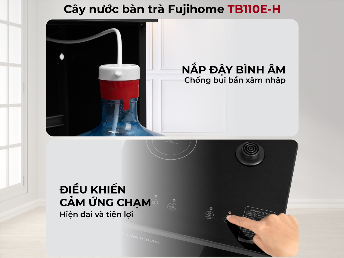 Hình ảnh chi tiết Cây Nước Làm Nóng Bình Âm Kết Hợp Bàn Pha Trà, Cafe Fujihome TB110E-H - Ảnh số 16
