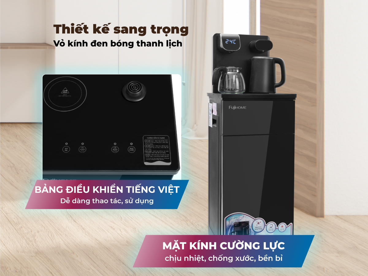 Hình ảnh chi tiết Cây Nước Làm Nóng Bình Âm Kết Hợp Bàn Pha Trà, Cafe Fujihome TB110E-H - Ảnh số 18