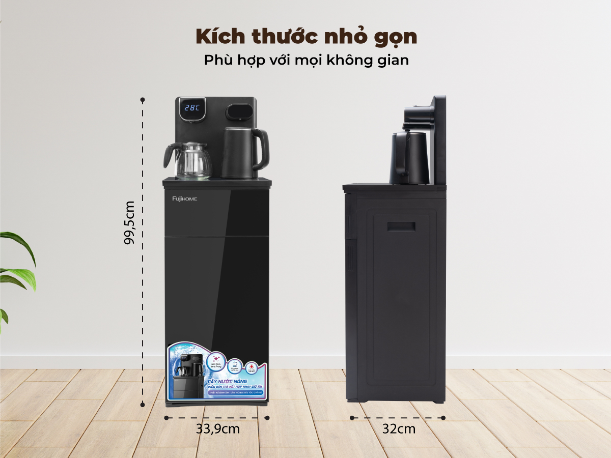 Hình ảnh chi tiết Cây Nước Làm Nóng Bình Âm Kết Hợp Bàn Pha Trà, Cafe Fujihome TB110E-H - Ảnh số 19