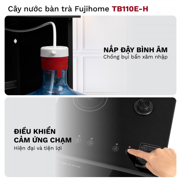 Hình ảnh chi tiết Cây Nước Làm Nóng Bình Âm Kết Hợp Bàn Pha Trà, Cafe Fujihome TB110E-H - Ảnh số 8