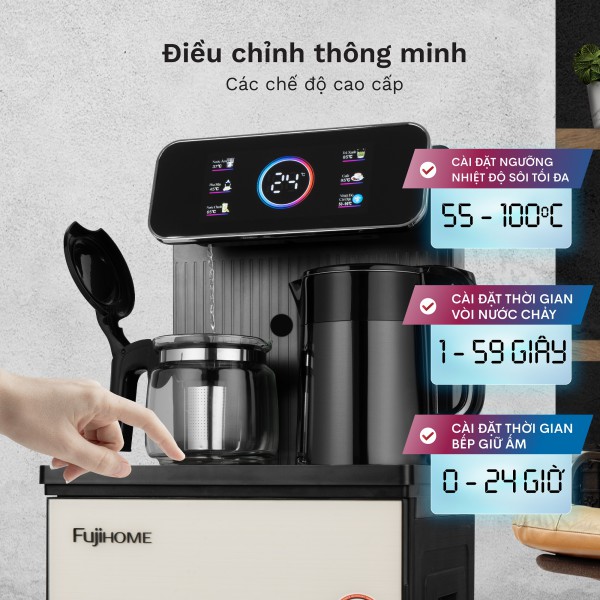 Hình ảnh chi tiết Cây Nước Nóng Lạnh Bình Âm Kết Hợp Bàn Pha Trà, Cafe Fujihome TBD22 - Ảnh số 12
