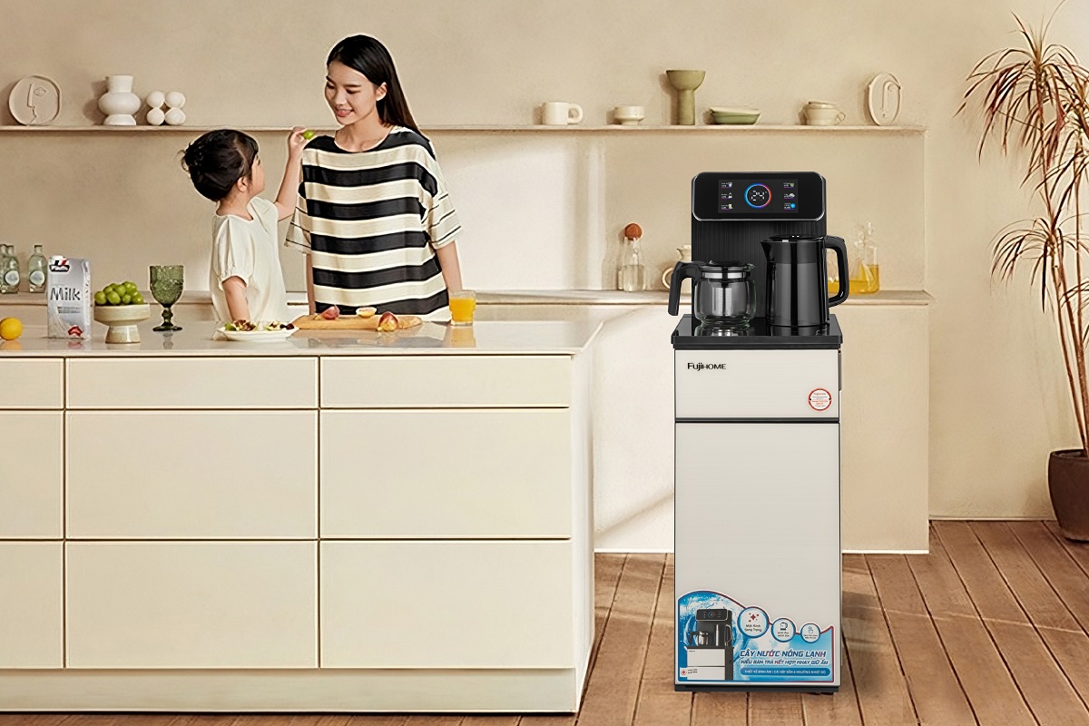 Hình ảnh chi tiết Cây Nước Nóng Lạnh Bình Âm Kết Hợp Bàn Pha Trà, Cafe Fujihome TBD22 - Ảnh số 13