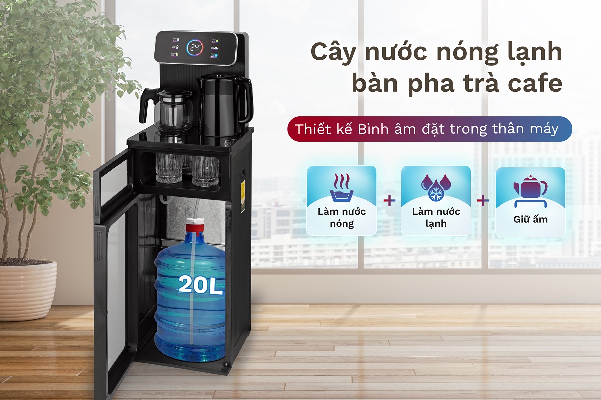 Hình ảnh chi tiết Cây Nước Nóng Lạnh Bình Âm Kết Hợp Bàn Pha Trà, Cafe Fujihome TBD22 - Ảnh số 15