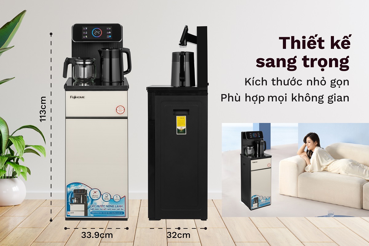 Hình ảnh chi tiết Cây Nước Nóng Lạnh Bình Âm Kết Hợp Bàn Pha Trà, Cafe Fujihome TBD22 - Ảnh số 19