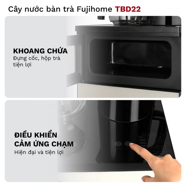 Hình ảnh chi tiết Cây Nước Nóng Lạnh Bình Âm Kết Hợp Bàn Pha Trà, Cafe Fujihome TBD22 - Ảnh số 4